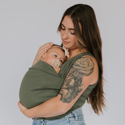 Baby Carrier Wrap Sling in Soft Cotton – Comfortable T-Shirt Style for Newborns 1