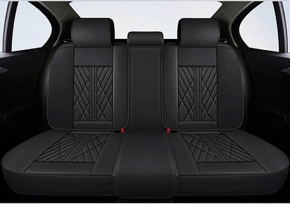 Black Waterproof Leather Car Seat Covers – Custom Fit for Most Vehicles 1