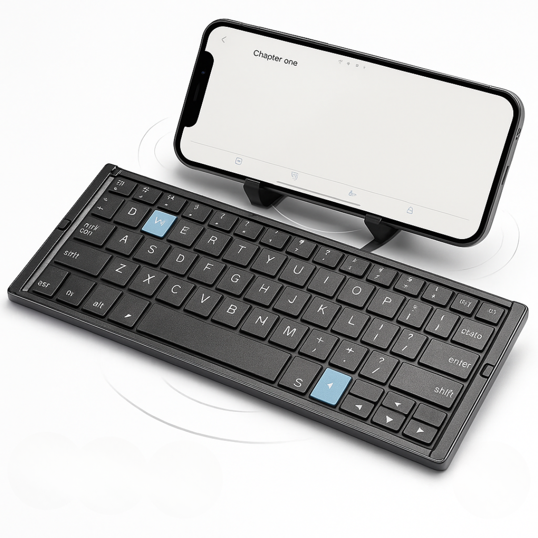 Bluetooth Keyboard with Magnetic Stand for Tablets – Portable and Universal Compatibility 0