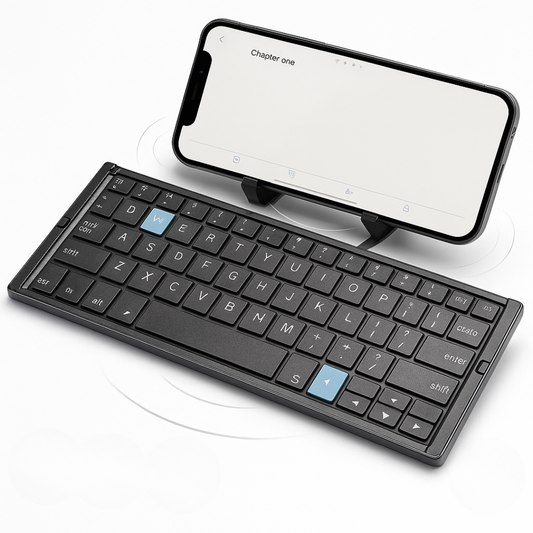 Bluetooth Keyboard with Magnetic Stand for Tablets – Portable and Universal Compatibility 0
