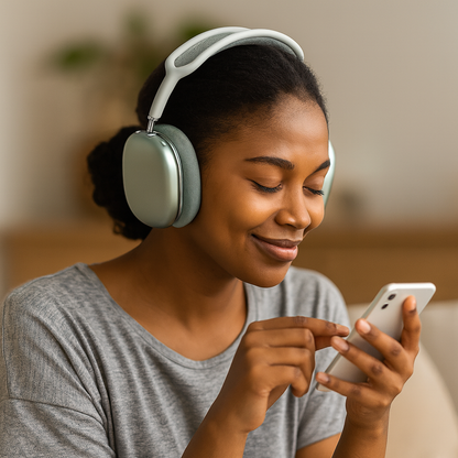 Bluetooth Over Ear Headphones with Active Noise Cancelling and Rich Sound Quality 2