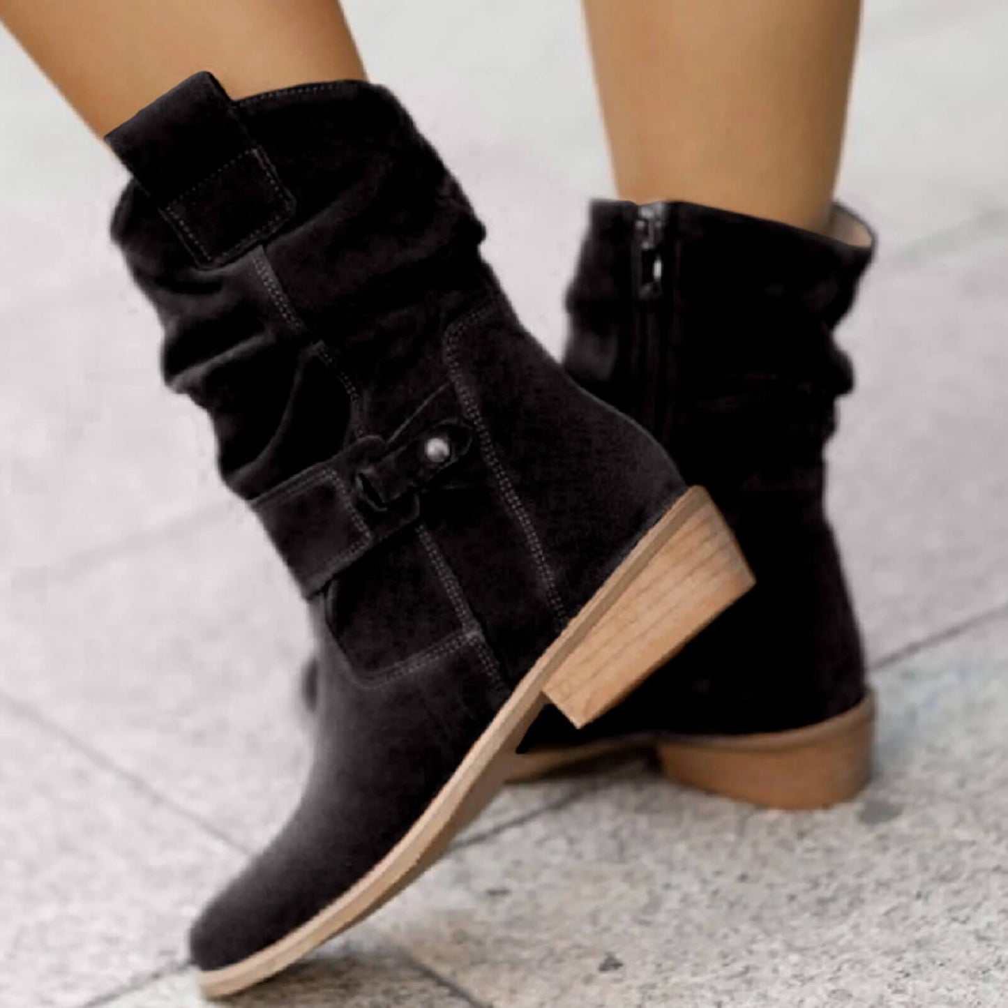 Brown Suede Ankle Boots for Women – Comfortable Everyday Booties with Timeless Style 2