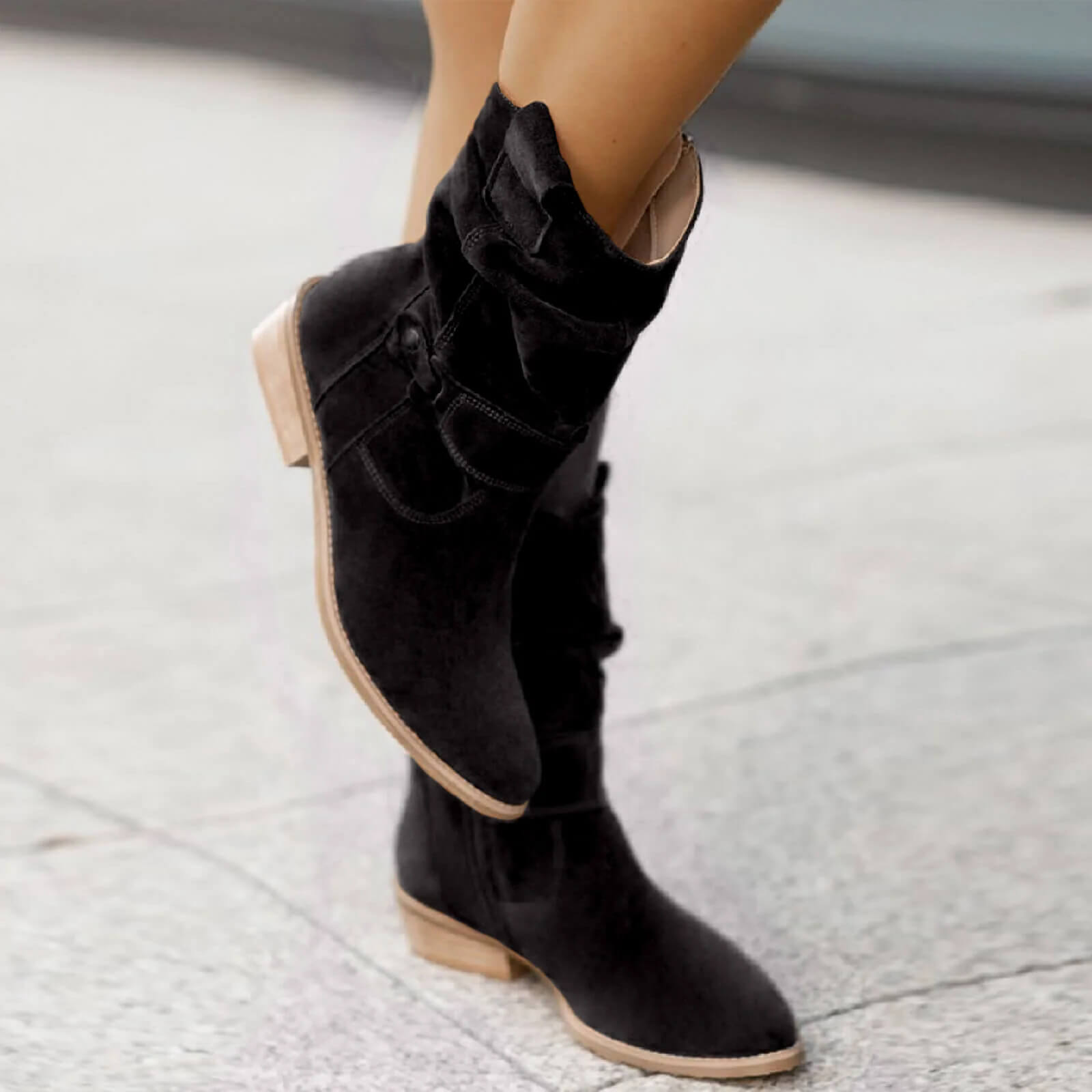 Brown Suede Ankle Boots for Women – Comfortable Everyday Booties with Timeless Style 3