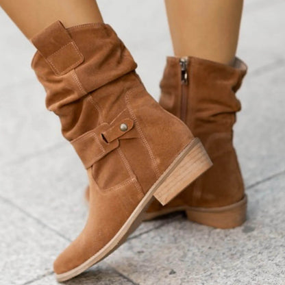 Brown Suede Ankle Boots for Women – Comfortable Everyday Booties with Timeless Style 4