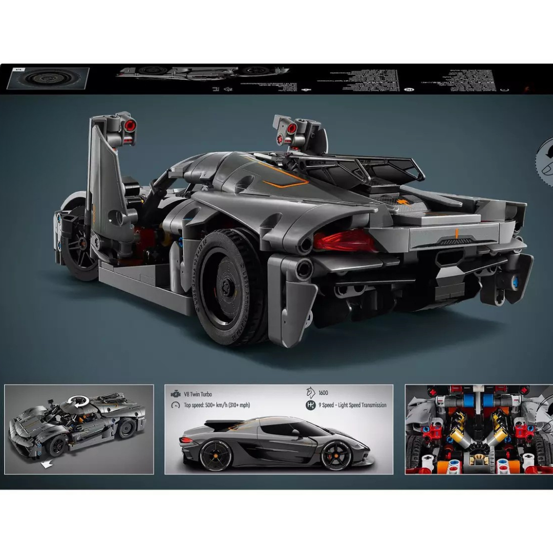 Buildable Car Toy with V8 Engine and Moving Parts for Kids Aged 10+ 0