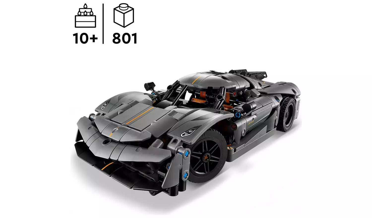 Buildable Car Toy with V8 Engine and Moving Parts for Kids Aged 10+ 4