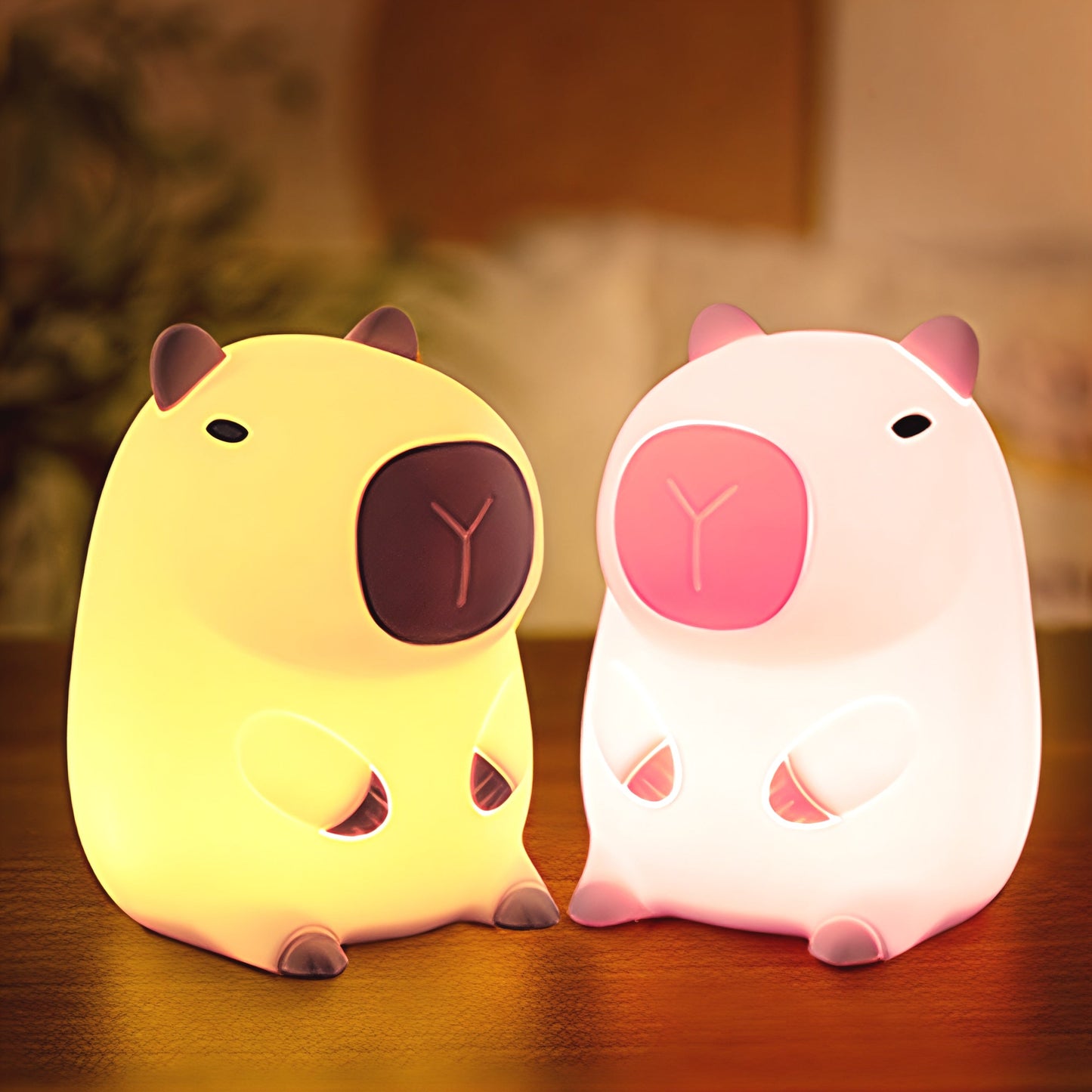 Capybara Night Light with Adjustable Brightness – Soft Silicone Design for Soothing Illumination 4