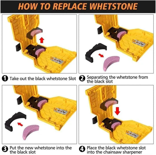 Chainsaw Teeth Sharpener with Quick Sharpening Mechanism – Compatible with 14 to 20 Chainsaw Bars 1