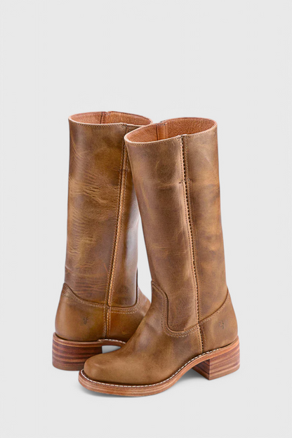 Chic Knee High Boots for Women with Stacked Heel and Round Toe – Elegant and Comfortable 7