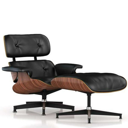 Classic Genuine Leather Lounge Chair with Ottoman – Ergonomic Living Room Chair for Ultimate Comfort 0