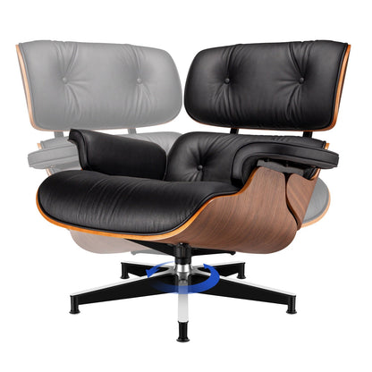 Classic Genuine Leather Lounge Chair with Ottoman – Ergonomic Living Room Chair for Ultimate Comfort 5