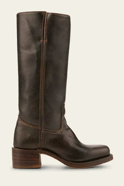 Classic Women's Leather Boots with Block Heel – Durable Handcrafted Design for Timeless Style 5