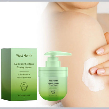 Collagen Firming Cream 100g - Hydrating Skin Tightening Cream for All Skin Types, Reduces Fine Lines and Restores Elasticity 0