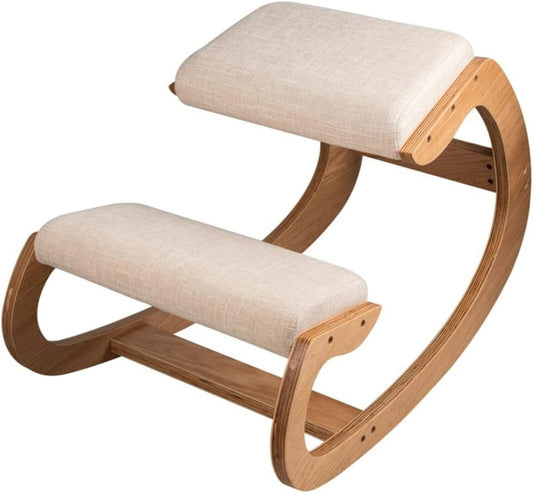 Comfortable Ergonomic Kneeling Chair with Padded Cushion for Improved Posture and Pain Relief - Adjustable Height Kneeling Desk Chair 0