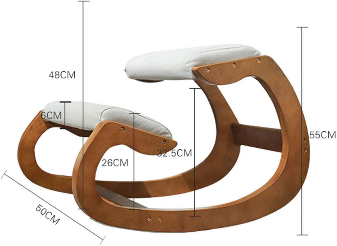 Comfortable Ergonomic Kneeling Chair with Padded Cushion for Improved Posture and Pain Relief - Adjustable Height Kneeling Desk Chair 5