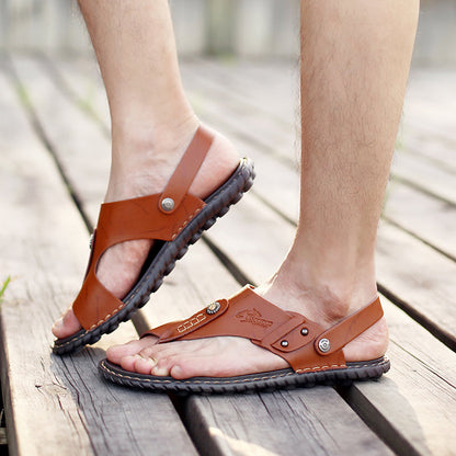 Comfortable Men's Sandals Arch Support – Lightweight, Breathable Open-Toe Design-TRUZENIC