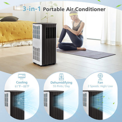 Compact 10000 BTU Portable Air Conditioner with Dehumidifier for Rooms up to 350 Sq.Ft 4