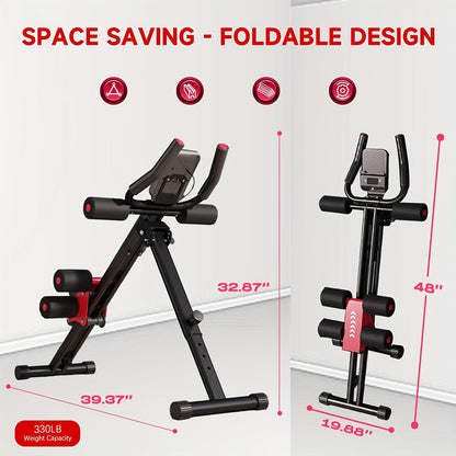 Compact Ab Workout Machine for Full Body Training – Adjustable Resistance and Foldable Design 4
