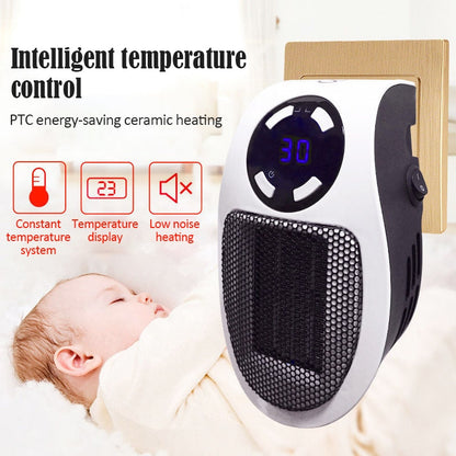 Compact Portable Heater with Adjustable Temperature Control – Best Small Heater for Energy Efficiency and Low Noise 1
