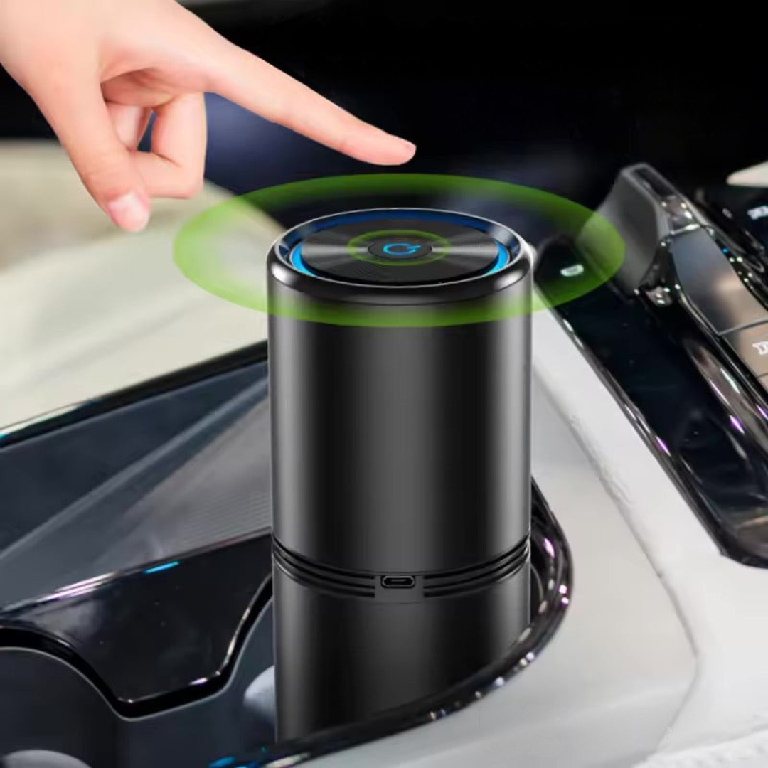 Compact USB Air Purifier with Ionizer Technology – Metal Housing for Car and Home 1