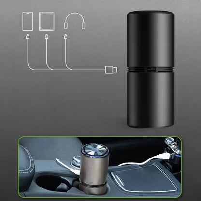 Compact USB Air Purifier with Ionizer Technology – Metal Housing for Car and Home 4