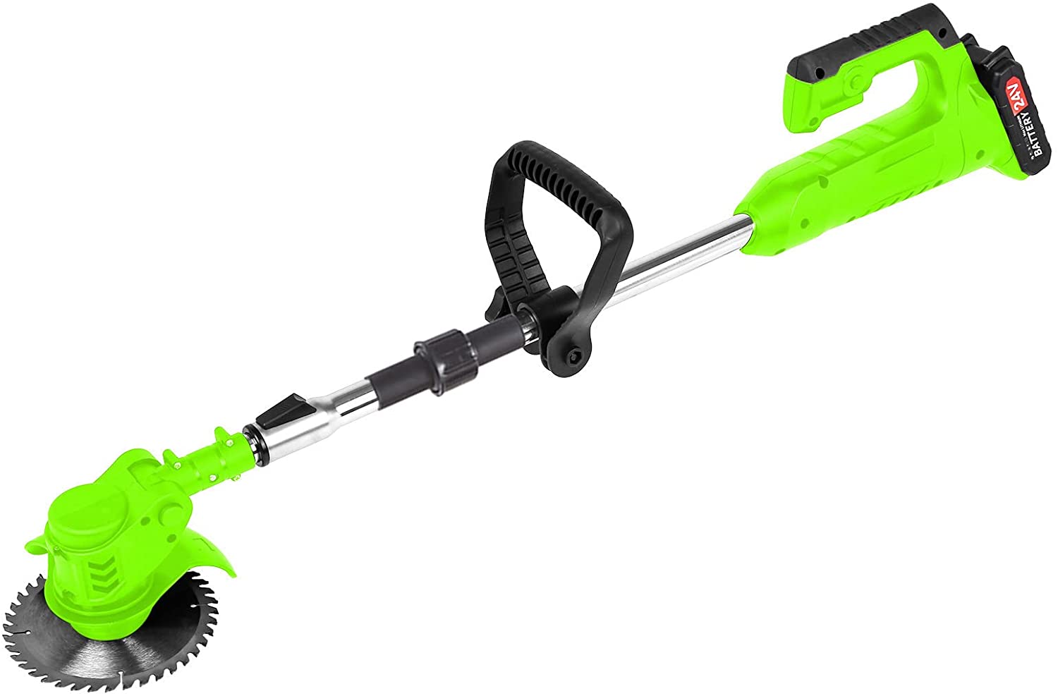 Cordless Grass Trimmer with Adjustable Telescopic Handle – 24V Motor for Efficient Lawn Care 2