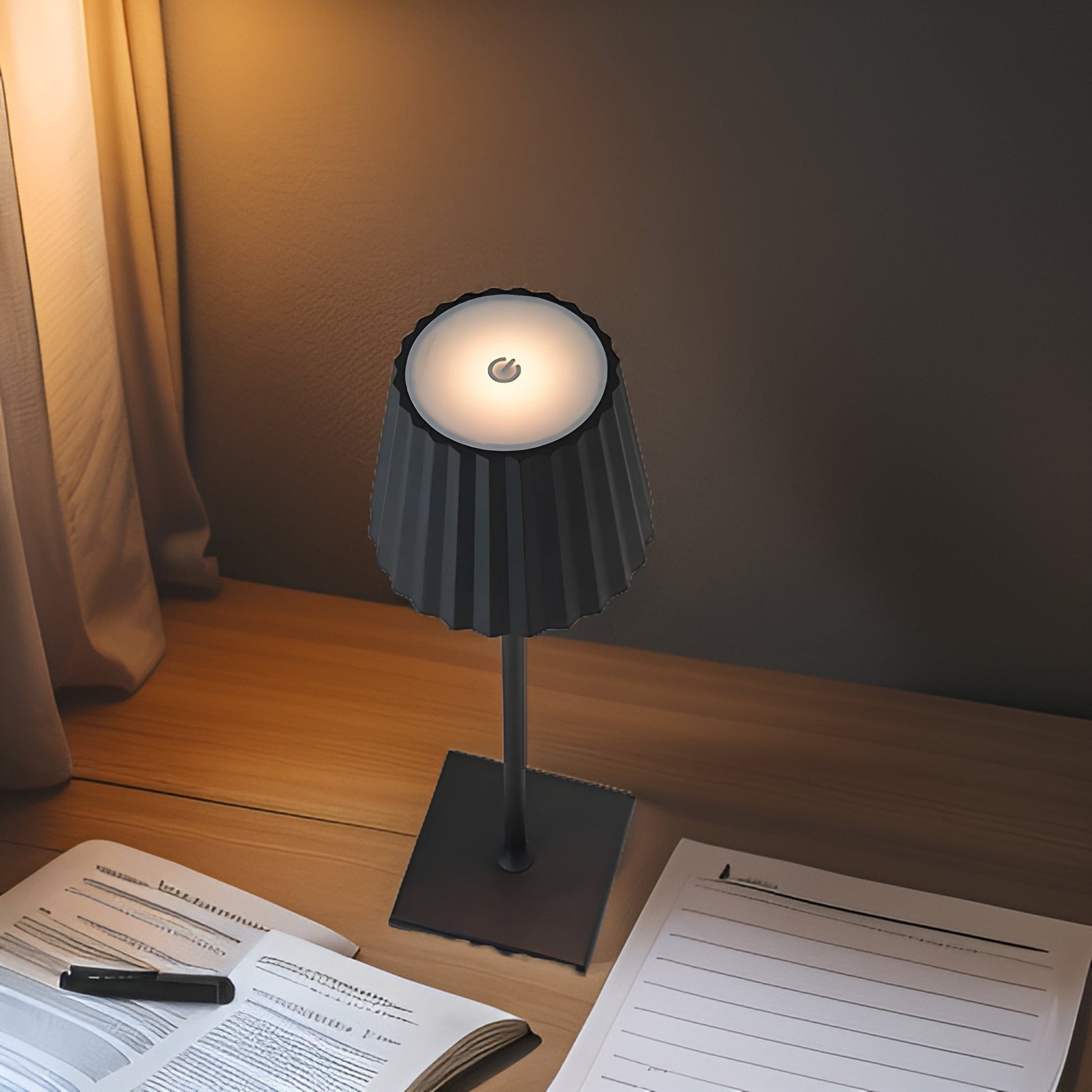 Cordless Table Lamp with Touch Control and USB Charging – Elegant Design for Home, Office, and Bedside Use 5