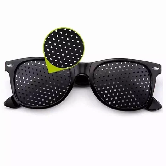 Corrective Pinhole Glasses for Vision Improvement – Lightweight PVC Design 0