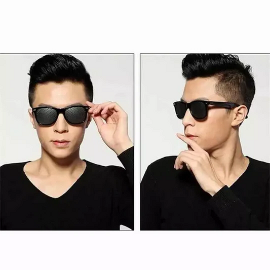 Corrective Pinhole Glasses for Vision Improvement – Lightweight PVC Design 1