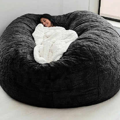Cozy Fluffy Bean Bag Cover – Soft Slipcover for Customizable Fill, Perfect for Lounging and Napping 1