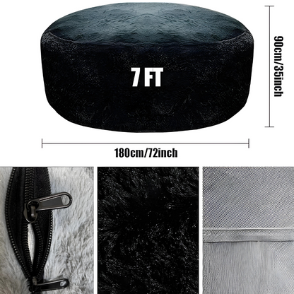 Cozy Fluffy Bean Bag Cover – Soft Slipcover for Customizable Fill, Perfect for Lounging and Napping 2