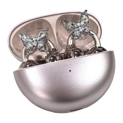 Customizable Bling Ear-Clip Accessories for Earbuds – Stylish Zircon Jewelry for Girls, Lightweight Copper Alloy, Easy Installation 2