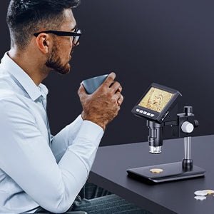 Digital Microscope with 4.3-Inch Screen and 1000X Magnification - USB Microscope Camera for Electronics and Coin Inspection 3