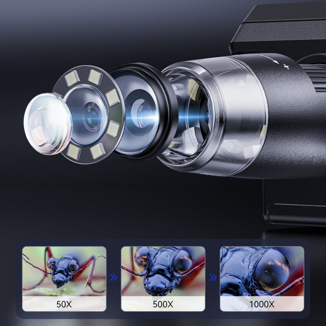 Digital Microscope with 4.3-Inch Screen and 1000X Magnification - USB Microscope Camera for Electronics and Coin Inspection 6