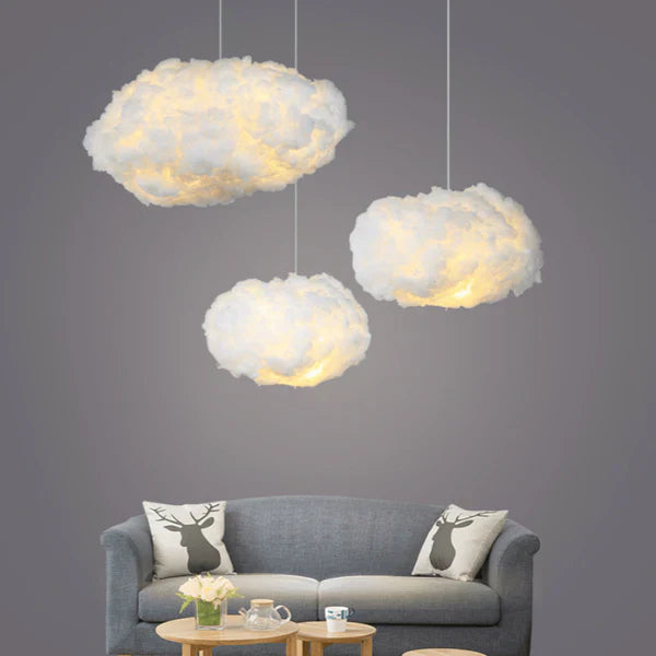 Dreamy Cloud Lamp – Soft LED Ceiling Light for Bedroom and Living Room Décor, Calming Warm Glow, High-Quality Cotton Design 0