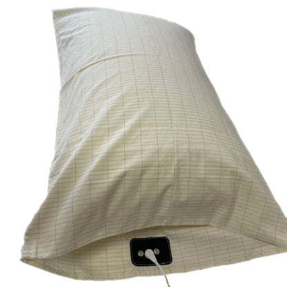 Earthed Silver Fiber Pillowcase with Grounding Cord – Organic Cotton, EMF Protection, 50x75 cm for Better Sleep 7