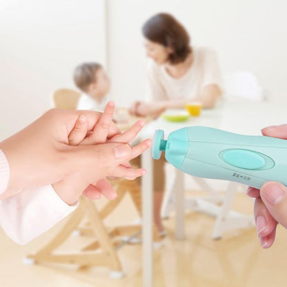 Electric Baby Nail File Trimmer with 6 Interchangeable Pads – Safe and Quiet Nail Care Tool 2