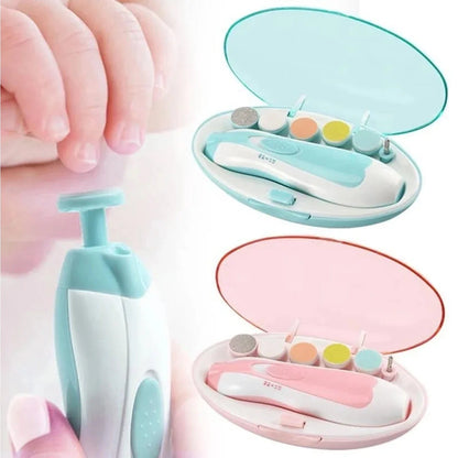 Electric Baby Nail File Trimmer with 6 Interchangeable Pads – Safe and Quiet Nail Care Tool 5