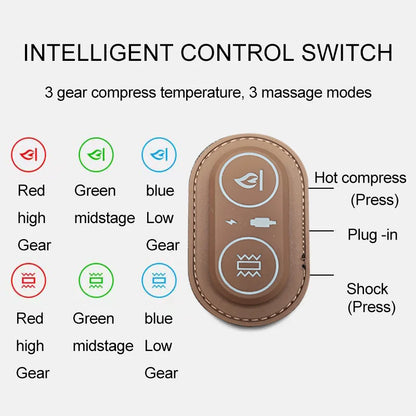 Electric Massage Waist Support Pad with Heating and Vibration for Pain Relief – Ergonomic Design, Portable and Comfortable 5
