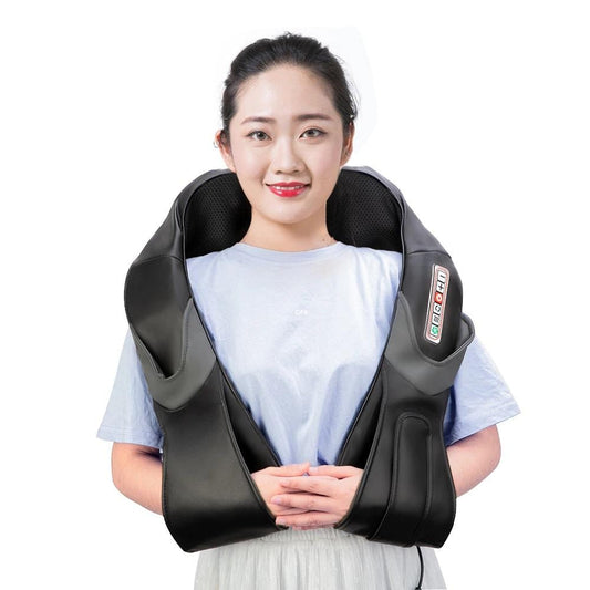 Electric Neck Massager with Heat – Portable Back and Shoulder Massage for Home and Car Use 1
