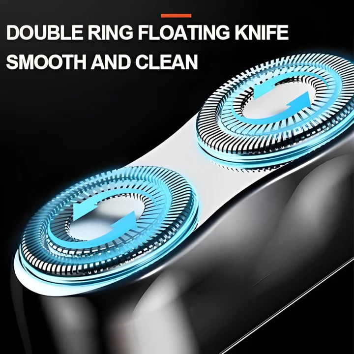 Electric Shaver with Dual Rotary System and Quick Charge – Waterproof for Wet and Dry Use 3