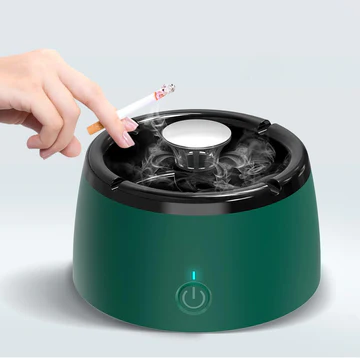 Electric Smokeless Ashtray with Air Purifier Function and Triple Filtration System – Compact Design for Home and Office 1