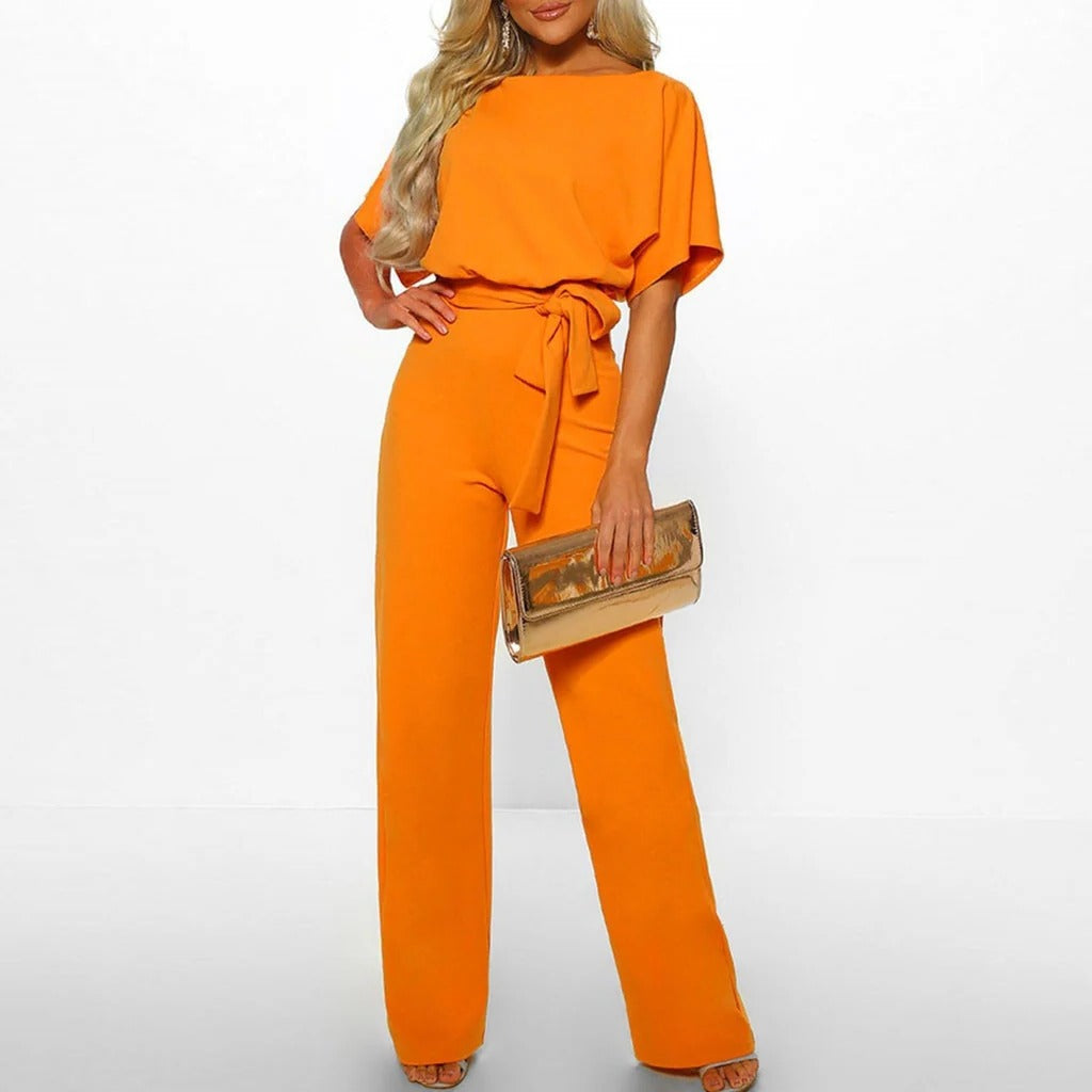 Elegant Dark Blue Women's Jumpsuit – Comfortable and Stylish for Special Occasions 2