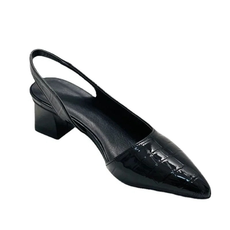 Elegant Orthopedic Pumps for Women with Arch Support and Pressure Relief – Classic Split Leather Design 2