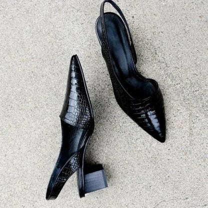 Elegant Orthopedic Pumps for Women with Arch Support and Pressure Relief – Classic Split Leather Design 3