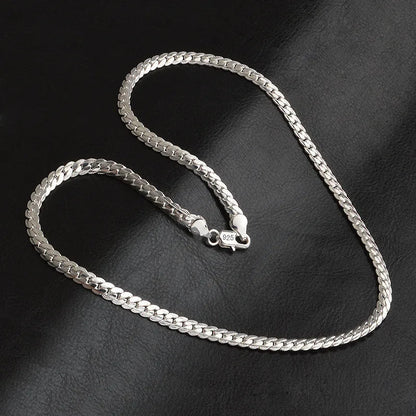 Elegant Sterling Silver Chain Necklace for Women – Timeless Versatile Jewelry for Any Occasion 5