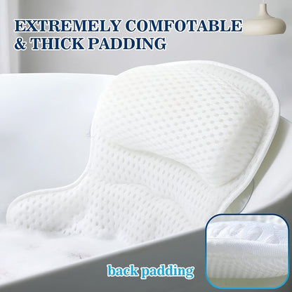 Ergonomic Bath Pillow with Neck and Back Support – Quick-Drying Mesh Cushion for Spa Experience 6