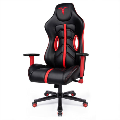 Ergonomic Gaming Chair with PU Leather Upholstery, Adjustable Height, High Back Support and Swivel Base 3