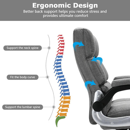Ergonomic Office Chair with Adjustable Height and Comfortable Seat for Healthy Posture 2