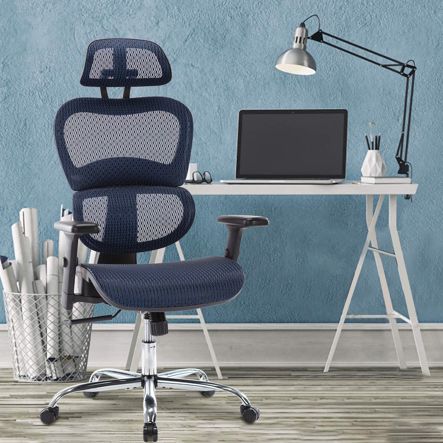 Ergonomic Office Chair with Adjustable Height and Lumbar Support – Breathable Mesh Desk Chair for Comfort and Good Posture 2